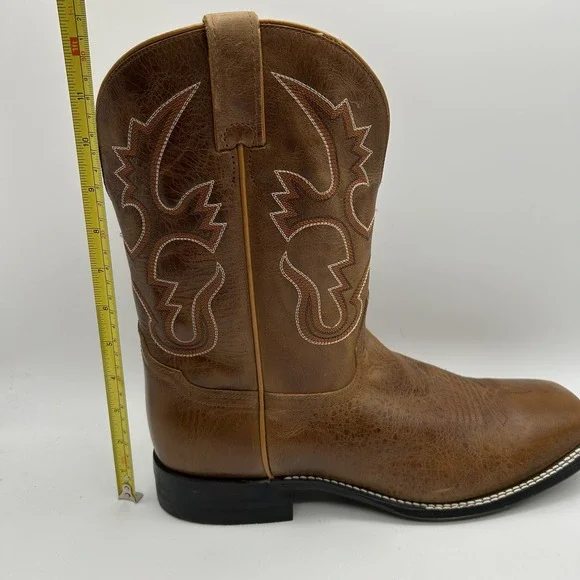 Cody James Boots Mens Size 13D BCJFA18P2 Western Cowboy Square Toe Leather Brown - Picture 12 of 15